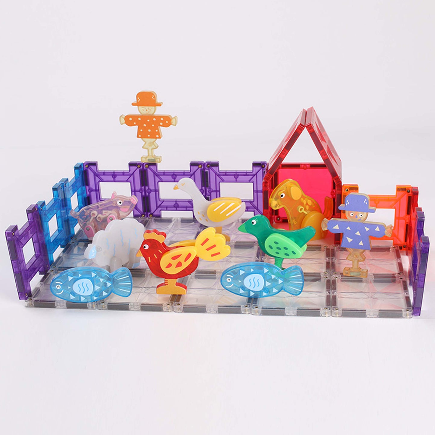 10 PCS Animal Figures Pack-The Farm Themed Set