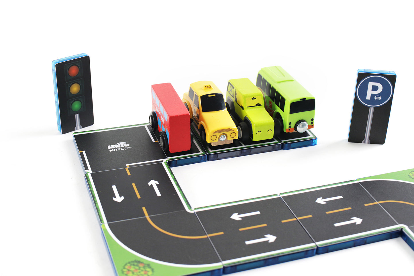 42Pcs Magnetic Topper Road Tiles Pack 3yrs+