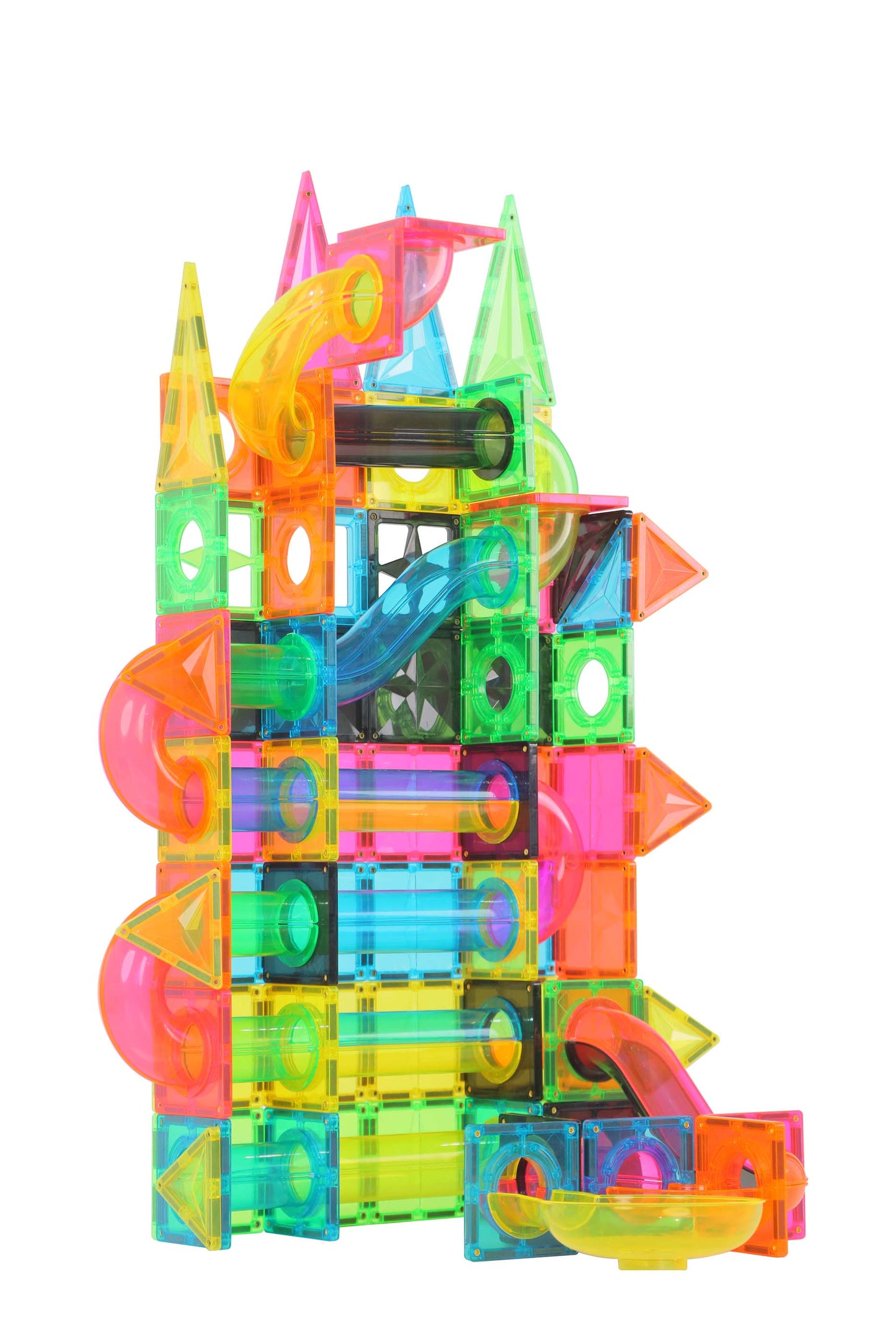 Magnetic Tiles Marble Run 101 pcs Fluorescent color