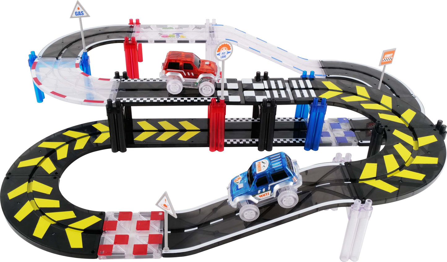 101pcs Car Track Tiles Racing Set