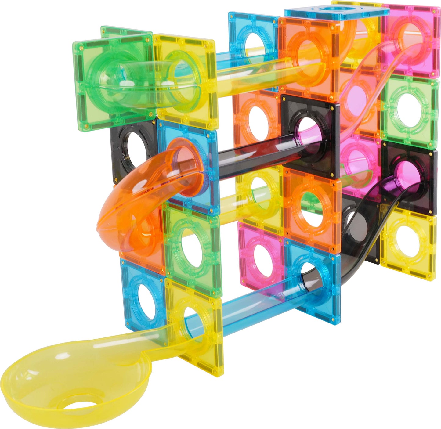 Magnetic Tiles Marble Run 101 pcs Fluorescent color