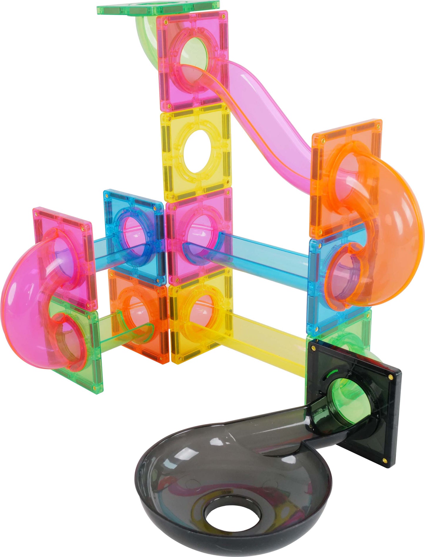 Magnetic Tiles Marble Run 101 pcs Fluorescent color