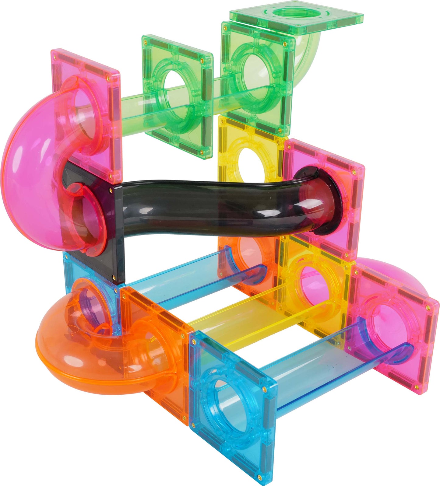 Magnetic Tiles Marble Run 101 pcs Fluorescent color
