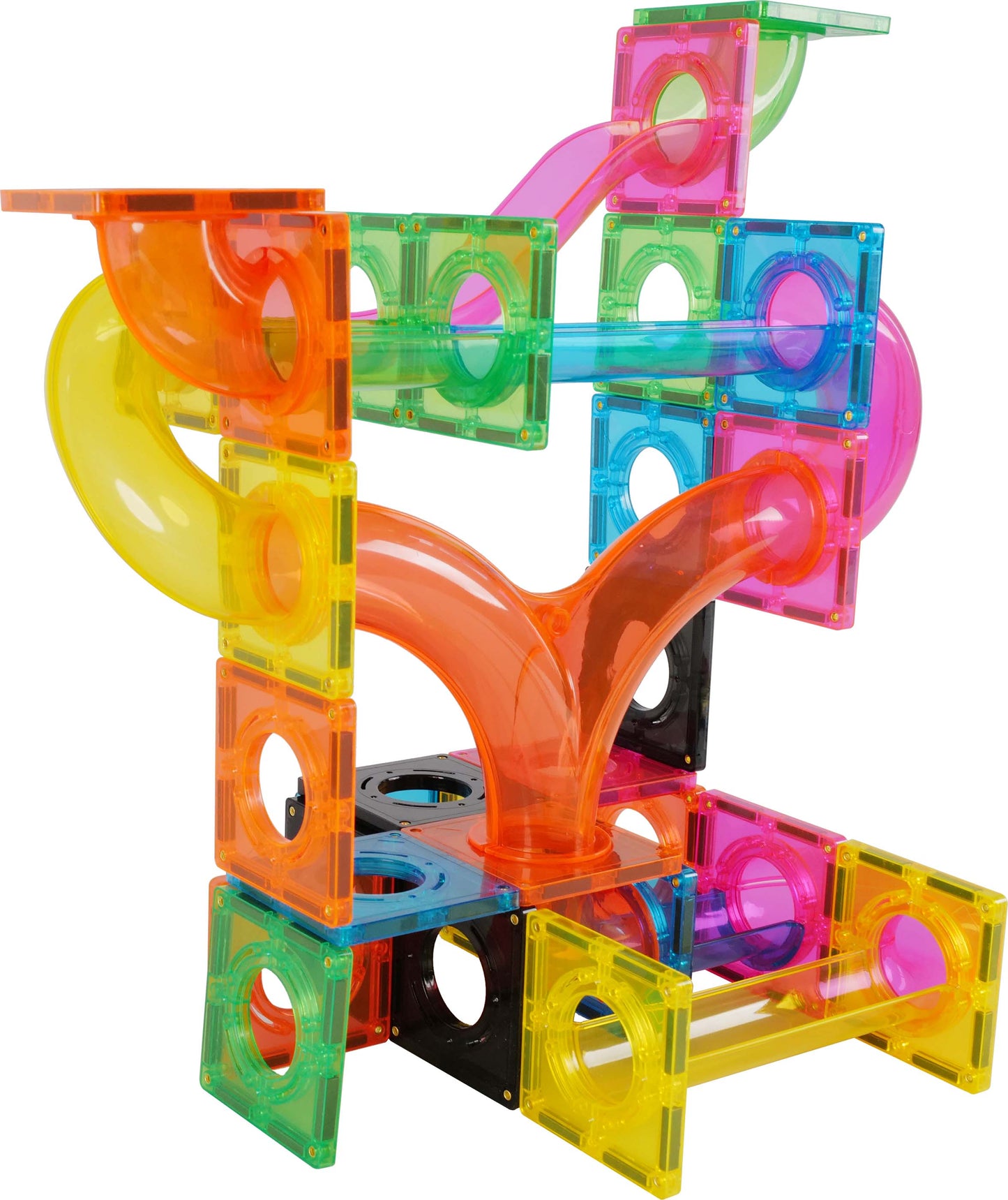Magnetic Tiles Marble Run 101 pcs Fluorescent color