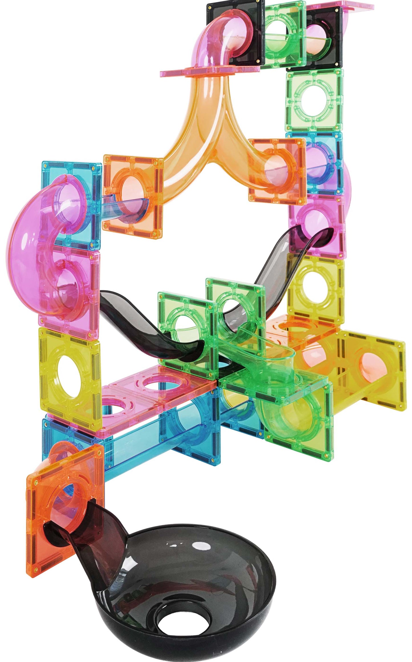 Magnetic Tiles Marble Run 101 pcs Fluorescent color