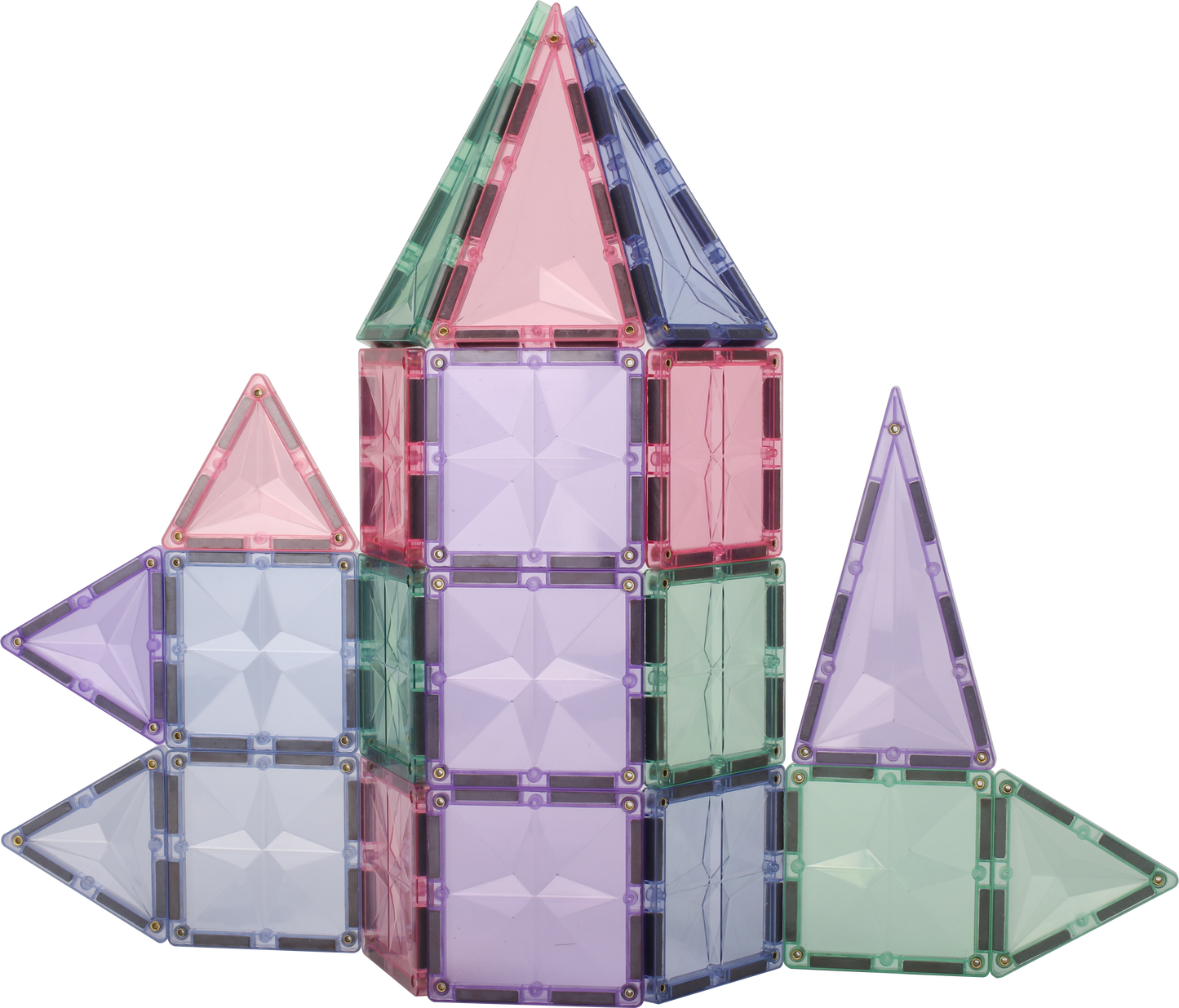 56pc Tiles Set (3 colour variants: Rainbow, pastel, ice)