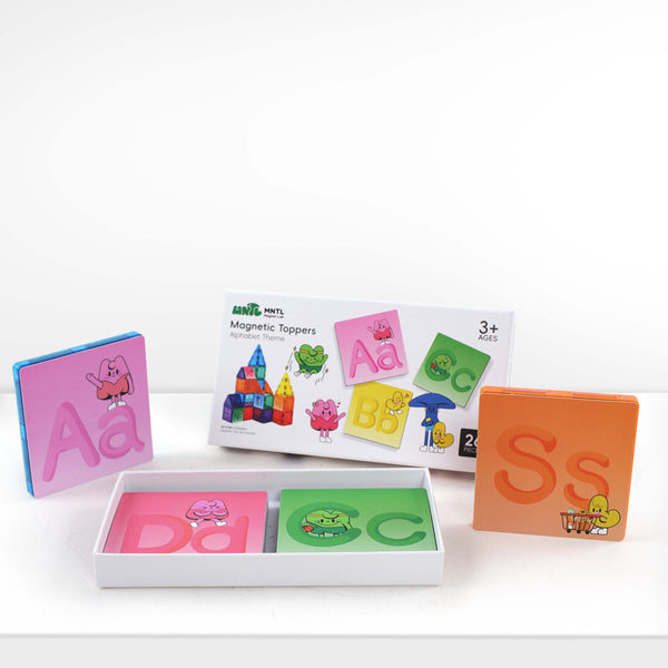 26Pcs Magnetic Toppers Alphabet Theme