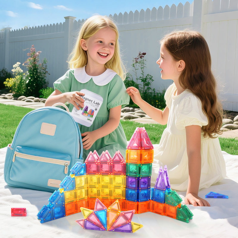 Mini Star Magnetic Tiles Travel Set 56pcs