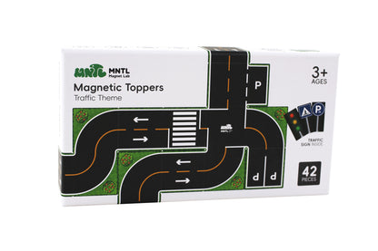 42Pcs Magnetic Topper Road Tiles Pack 3yrs+