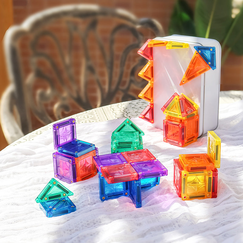 Mini Star Magnetic Tiles Travel Set 56pcs