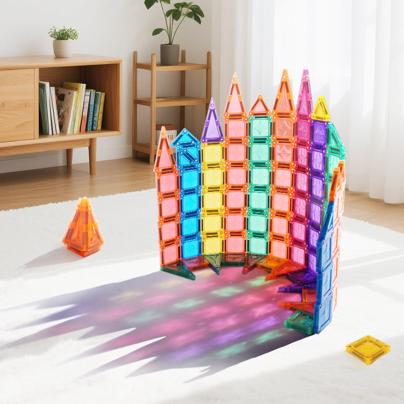 Mini Star Magnetic Tiles Travel Set 56pcs