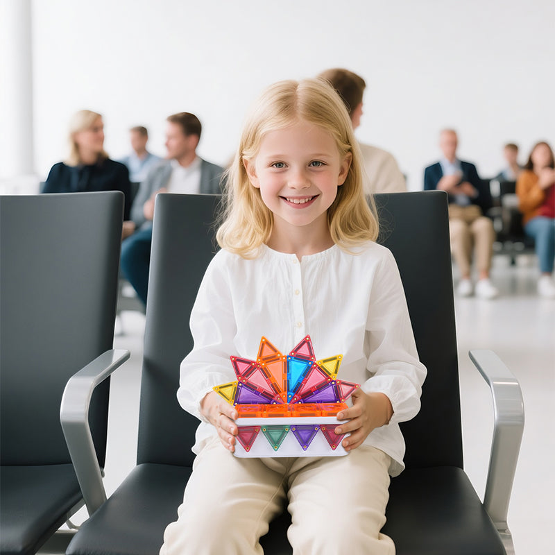 Mini Star Magnetic Tiles Travel Set 56pcs