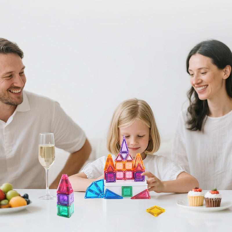 Mini Star Magnetic Tiles Travel Set 56pcs