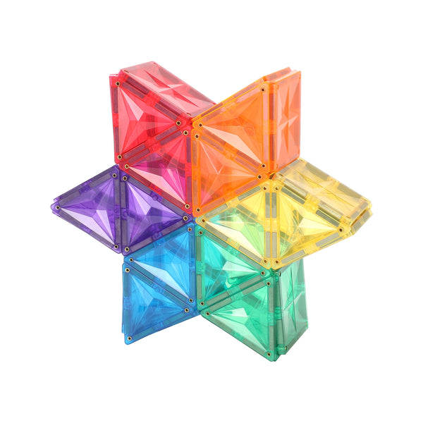 42pc Square Tiles Rainbow Set