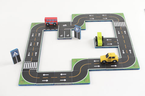 42Pcs Magnetic Topper Road Tiles Pack 3yrs+