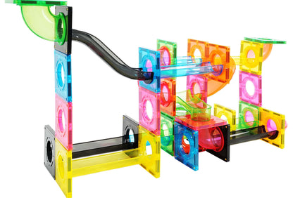 Magnetic Tiles Marble Run 101 pcs Fluorescent color