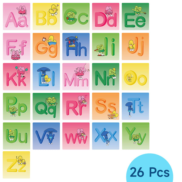 26Pcs Magnetic Toppers Alphabet Theme