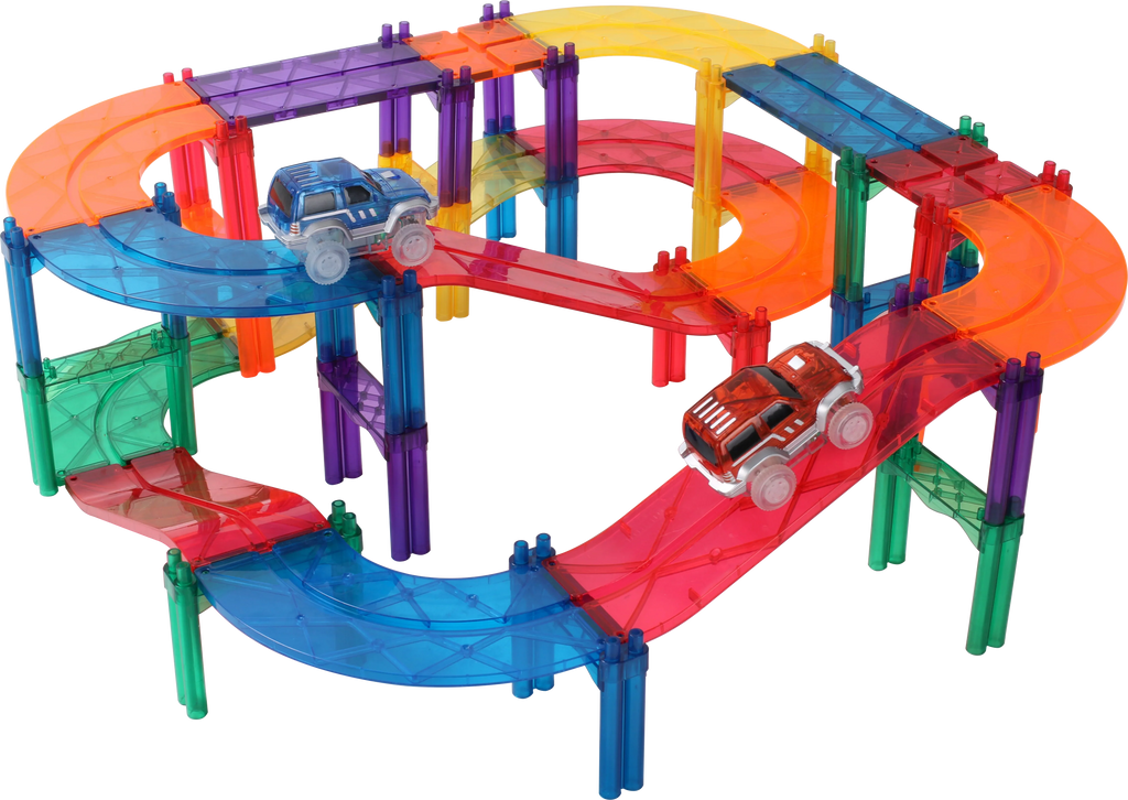 108 PCS Magnetic Building Blocks With 6 Dinosaur Toys - STEM Magnetic Cubes For Kids 3-12 Years