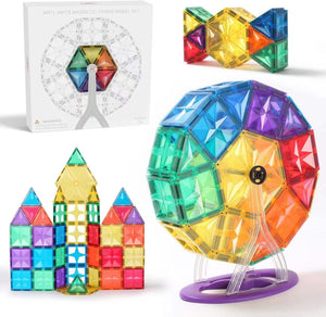 46pcs Tiles Rainbow Ferris Wheel Model Building Set