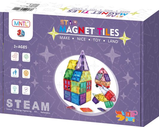 36pc Tiles Set (3 colour variants: Rainbow, pastel, ice)