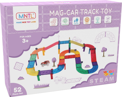 52pcs Car Track Tiles Rainbow Set